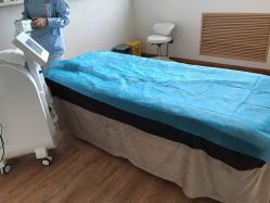 还未做仪器前的床单-北京玛丽妇儿医院