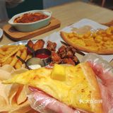 卢家妈妈招牌·鲜芒奶黄披萨🍕