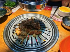 烤秘制黑椒鸡腿肉-老炉家木炭烤肉(长江国际店)
