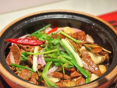 啫啫嫩猪肝-恭喜上堓砂锅焗·海鲜大排档(闵行龙湖店)