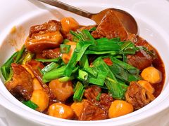 青蒜慈菇烧东山羊-扬州香格里拉·香宫中餐厅