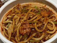 新疆炒米粉-谷丽羊肉串·新疆烧烤·羊肉火锅大排档·原老马烧烤(砂子塘店)