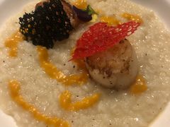 北海道带子青柠烩饭配鲜虾酱-C&R西班牙餐厅
