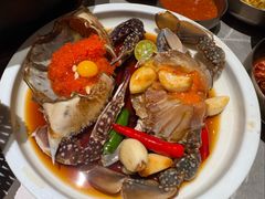 -草家酱蟹炭火烤肉店(珲春南路一店)