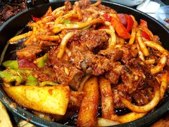 羊肉炕锅-夏都地标马一刀烤肉美食城