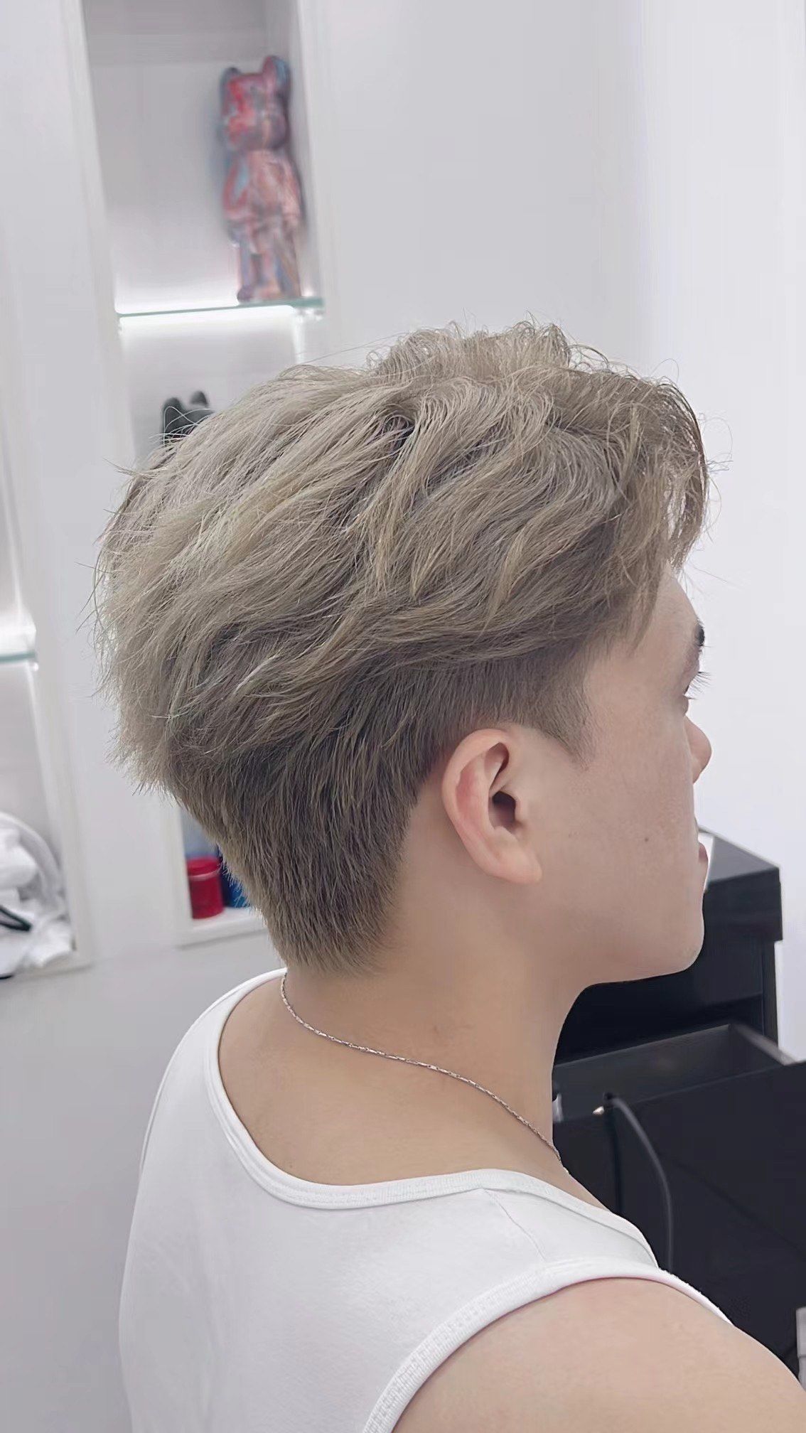 男生染发 #奶茶色发色