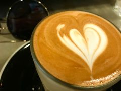 Flat&nbsp;white&nbsp;-black rainbow coffee
