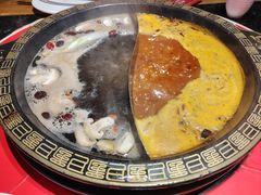 鲜菌鸳鸯锅-纸盐河码头火锅(十八梯店)