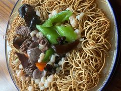 虾仁腰花二面黄-孙盛兴奥灶面馆·蟹黄面·三虾面(山塘街总店)