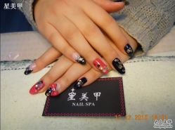 蝴蝶结1-星美甲