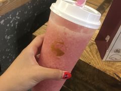 粉桃酪酪2.0-LELECHA乐乐茶(上海五角场万达广场店)