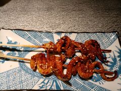 串烤鱿鱼须-探鱼·鲜青椒爽麻烤鱼(北京路天河城店)