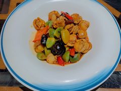 腊八蒜拌扇贝-良师门滨海人家·海鲜·家常菜(滨海城店)