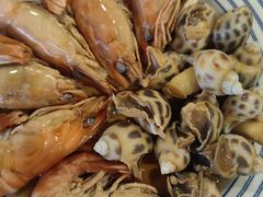 捞汁鲜虾拼花螺-老阿伯·闽南菜