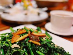 方鱼炒芥兰-七寸飝大饭店(马场店)