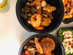 -东来菜馆•手抓海鲜家常菜•海鲜锅贴(鸽子窝店)