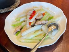 山药莴笋炒虾虎-中山路壹号传奇club·啤酒花园餐厅