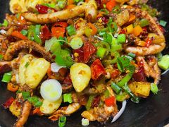 干锅鱿鱼须-建辉湖南土菜馆(南大街店)