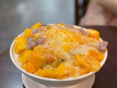 芒果芋圆牛奶绵绵冰-水牛奶皇后糖水铺