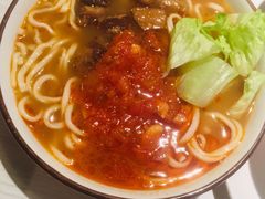 番茄牛肉剪刀面-九毛九西北菜(百信广场店)