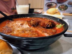 番茄浓汤鸡翅猪扒通粉-华嫂冰室(尖沙咀店)