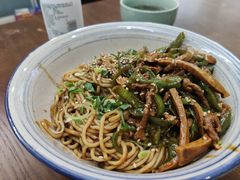 青椒干子肉丝-一味老卤面(大石桥店)