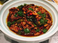 泡饭吃的辣椒炒肉-佳兰雅序融合菜(高新店)