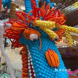 江海广场中秋节打卡气球展&巨型月亮&发光玉兔