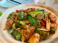 腊八蒜炒肥肠-惠丰堂饭庄·烤鸭·京味菜(西北旺·唐家岭店)