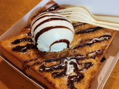 香草冰淇淋厚吐司-阿信厚吐司(曾厝垵店)
