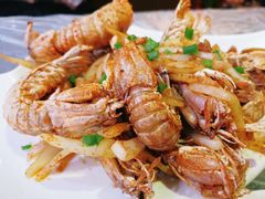 椒盐皮皮虾-覃记海鲜美食餐厅