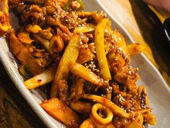 鱿鱼五花肉-包装马车·韩国料理·포장마차