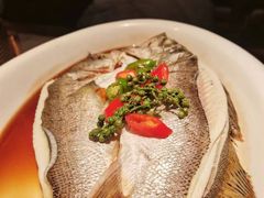 葱椒鲈鱼-绿茶餐厅(北京凤凰汇店)
