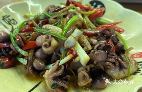 Stir-Fried Octopus with Sand Ginger