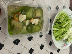 鲜贝丁烧绿茄子-宝轩渔府·海鲜(水上店)