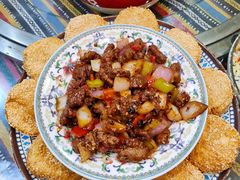 麻饼牛肉粒-清真·尚穆回回香清真餐厅(工人新村店)