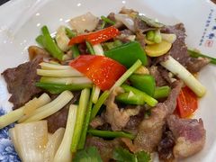 姜葱爆炒黄牛肉-阿多私房菜(顺德店)