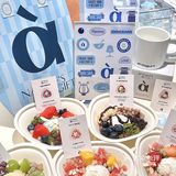 在印象城 吃到啦像油画一样漂亮嘟酸奶