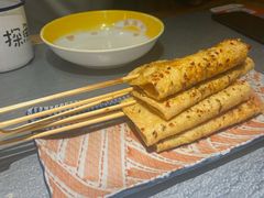 蒜香烤大豆皮-探鱼·鲜青椒爽麻烤鱼(银泰城店)