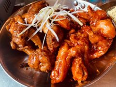 辣子鸡拼酱油鸡-MI WU FACTORY米屋美食工厂餐厅(绿地店)