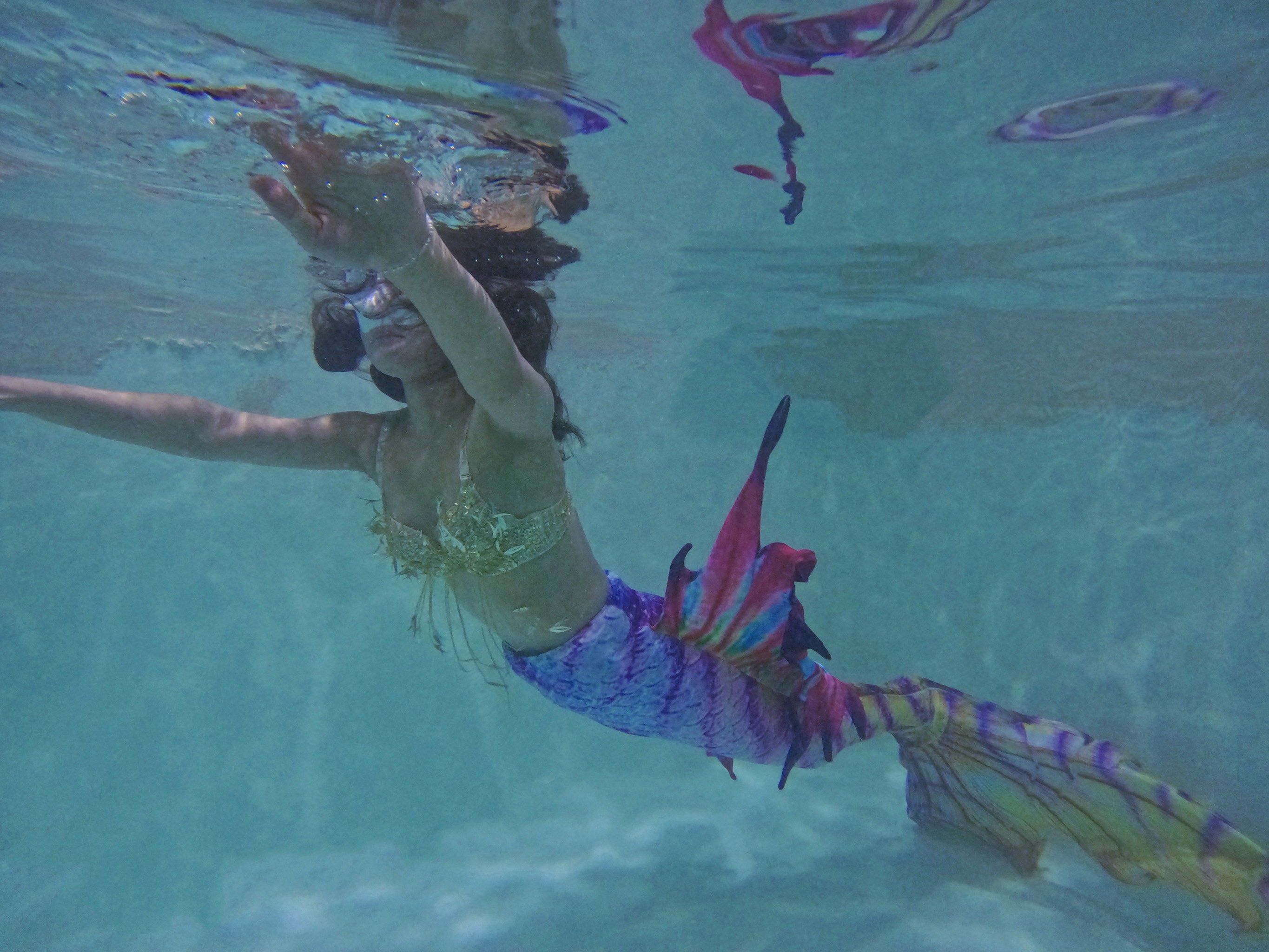 美人鱼拍照也太美了吧