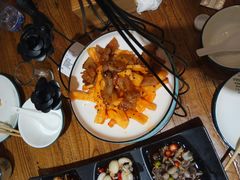 -东来菜馆•手抓海鲜家常菜•海鲜锅贴(鸽子窝店)