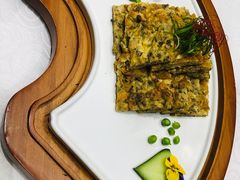 香椿煎土鸡蛋-乾园.魏庐湖景餐厅(花港店)