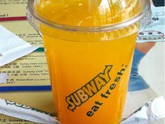 有沉淀糖粉的冲调饮料-鲜果汁！-赛百味SUBWAY(高新店)