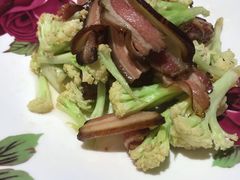 有机花菜炒腊肉-陶然居·重庆菜(两江会馆店)