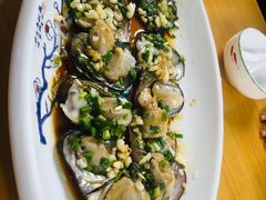 葱油蝴蝶蚌-万景饭店·鱼街农家菜
