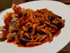 野山菌炒肉丝-西大酒店