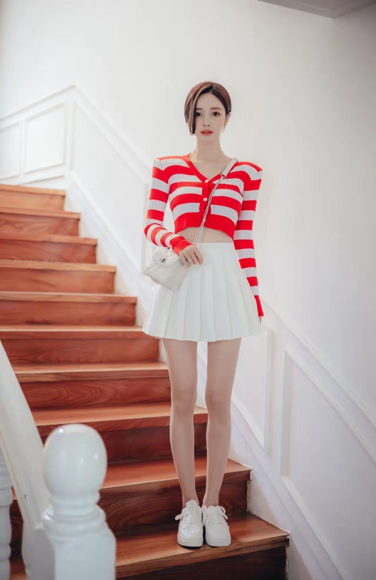 百褶裙的百变时尚