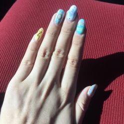 一个月一点儿没掉-7号美甲美睫