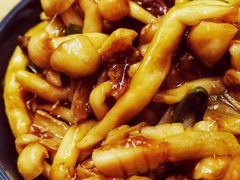 海鲜菇炒天鹅蛋-威海渔村(静安旗舰店)